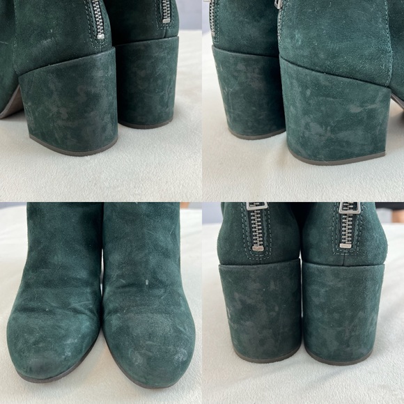 Lucky Brand Ravynn Suede Blocked Heel Ankle Booties Size 8.5M - Picture 16 of 16